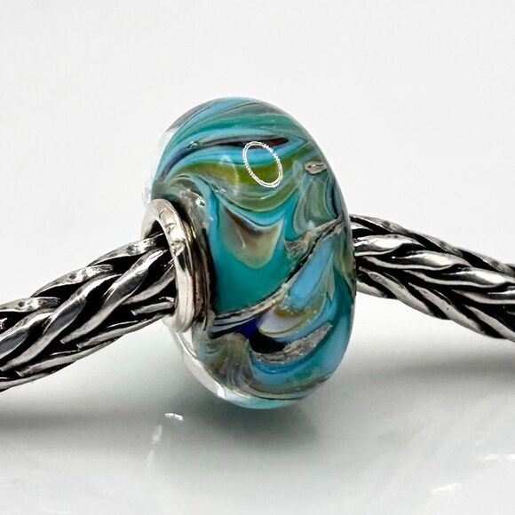 TROLLBEADS Rare Van Gogh Unique #1 LAA 925S colorful swirls, style of the artist - Picture 1 of 9